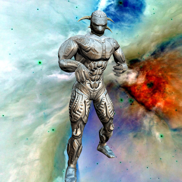 modeled zbrush screenwriter805 max - Cyborg Soldier Beast... by andrew alonso